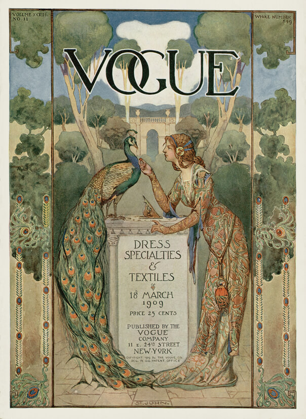 portada Vogue-USA-del-18-marzo-1909-ilustración -Allen-St.-Jones-Vogue-©-Condé-Nast
