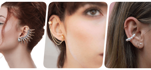 collage ear cuff