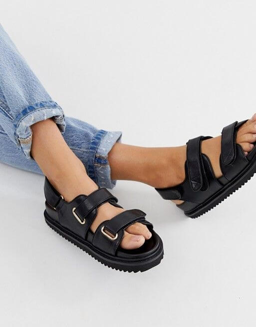 chunky sandals.